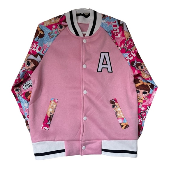 SHEIN Other - Little girls graphic bomber jacket